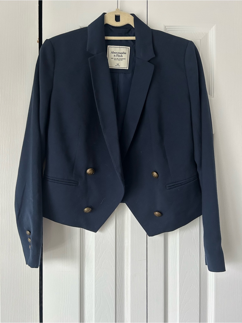 Abercrombie & Fitch Stretch Collar Cropped Blazer